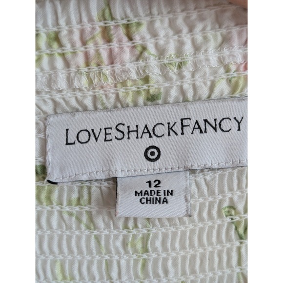 LoveShackFancy x Target Clementine Eyelet Romantic Cottagecore Midi Dress 12 - Picture 11 of 14